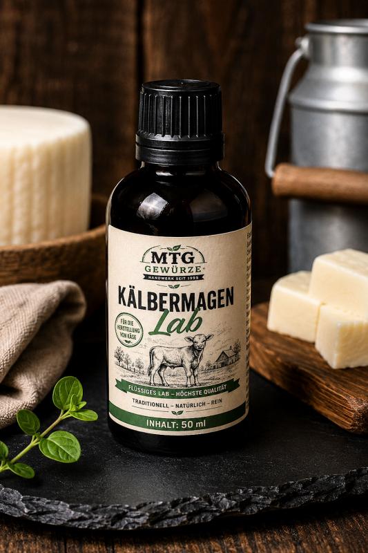 Natur Lab, Kälbermagenlab, Käse selber machen